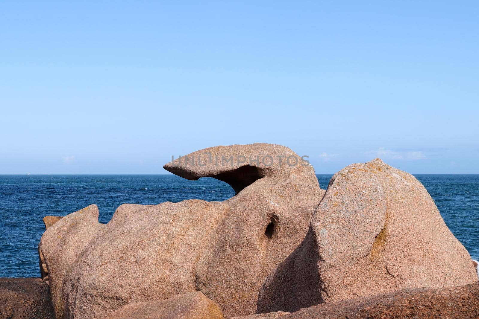 Bizarre boulders on the Pink Granite Coast in Brittany by Mibuch