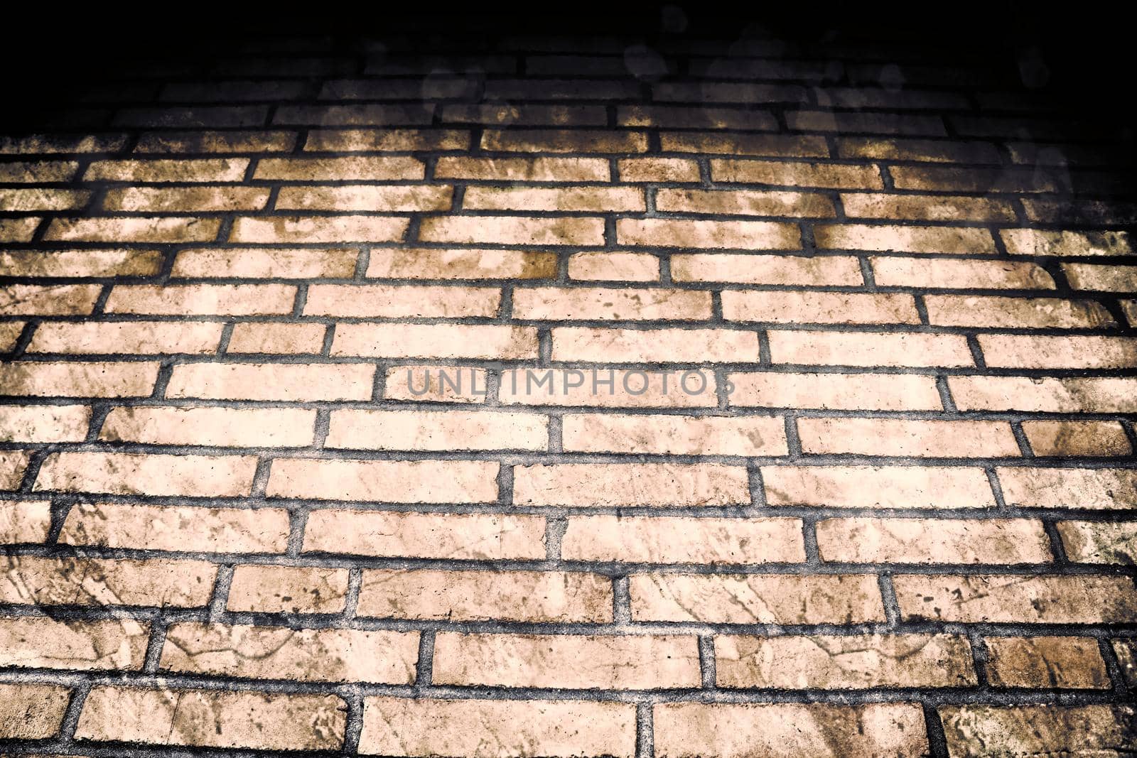 Aged and weathered old brick wall texture in a vintage retro design 