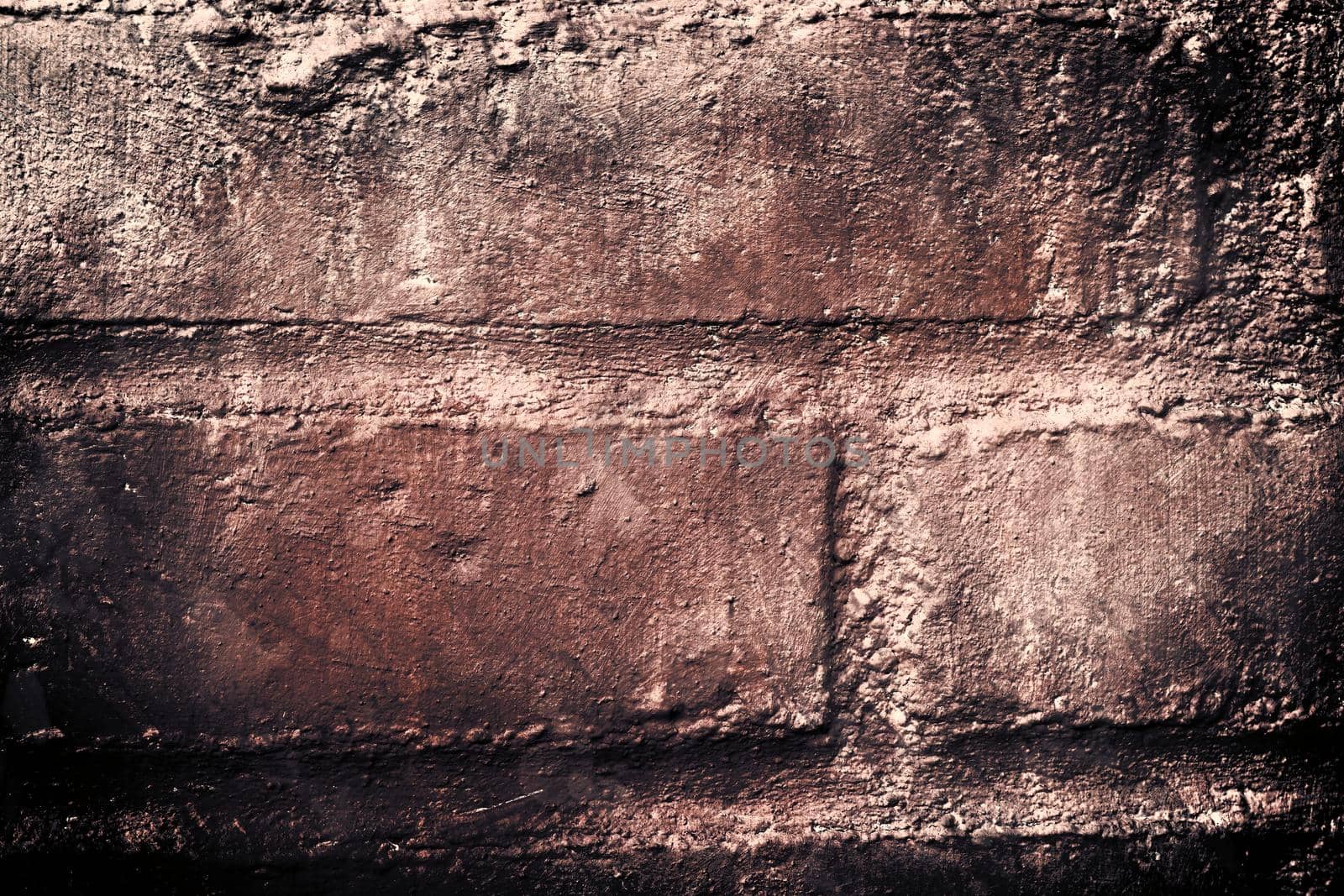 Aged and weathered old brick wall texture in a vintage retro design 