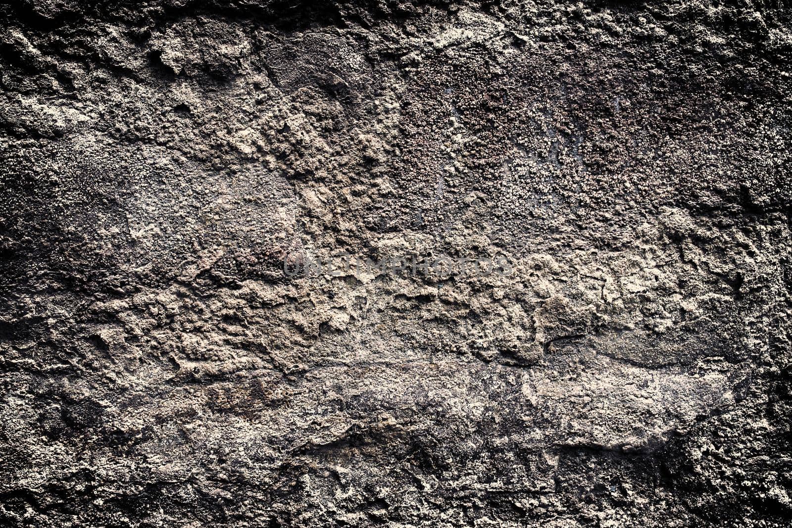 Aged and weathered old brick wall texture in a vintage retro design 