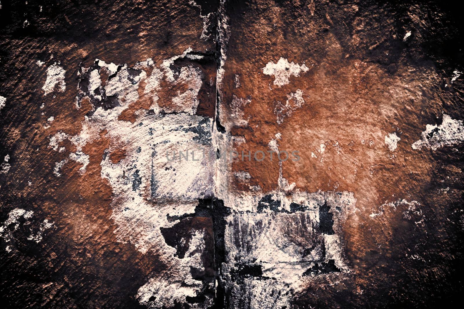 Aged and weathered old brick wall texture in a vintage retro design 