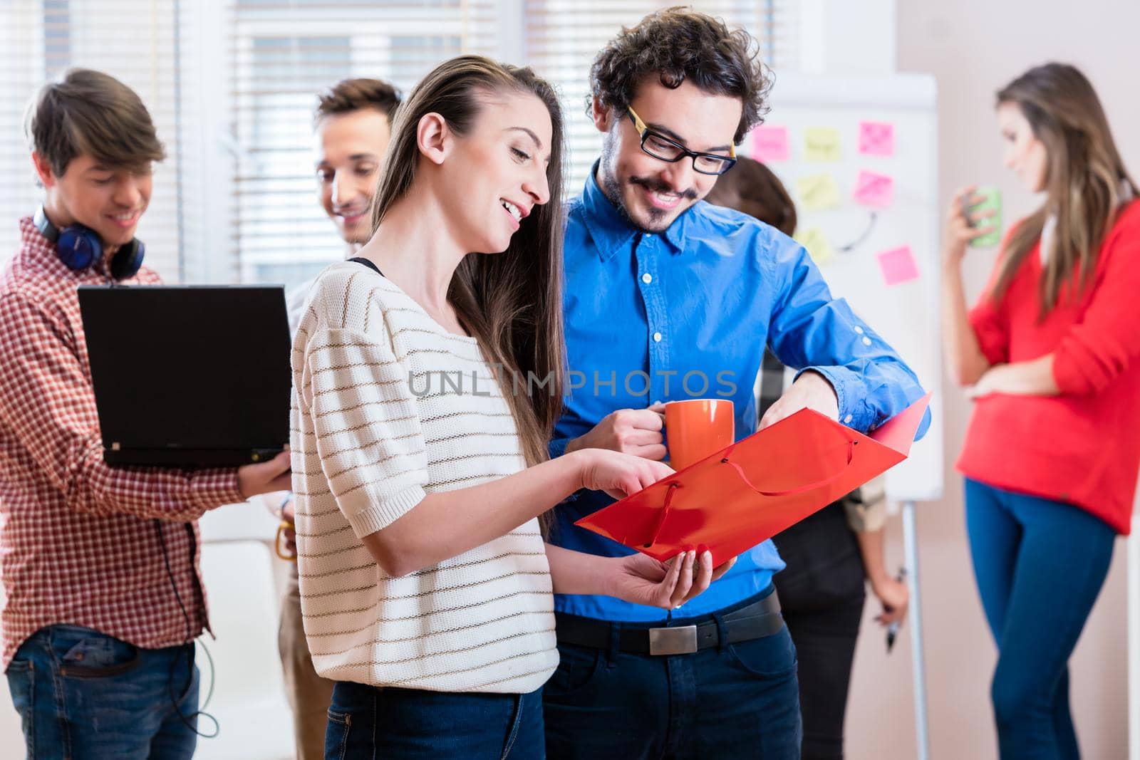 People in young business in casual meeting