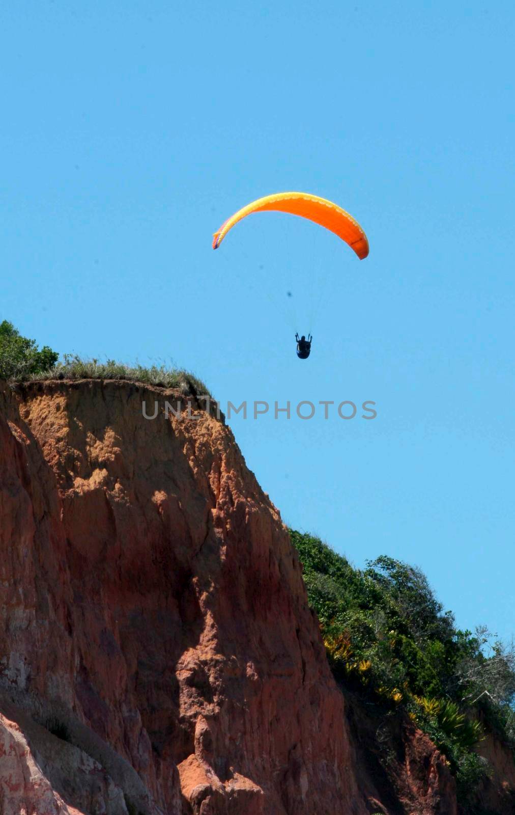 paragliding during flight in trancoso by joasouza