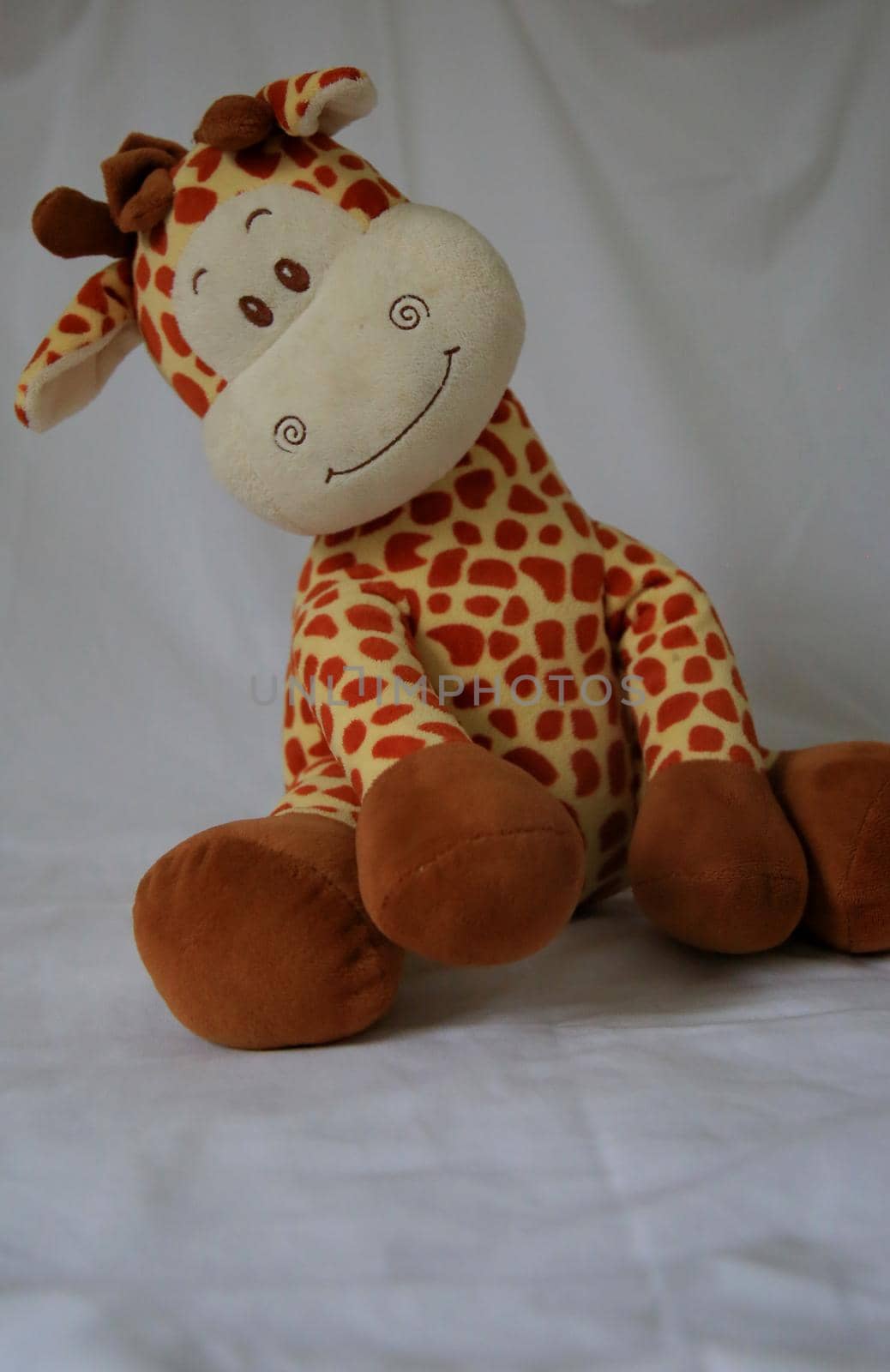 salvador, bahia / brazil - may 6, 2020: plush giraffe toy seen in the city of Salvador.