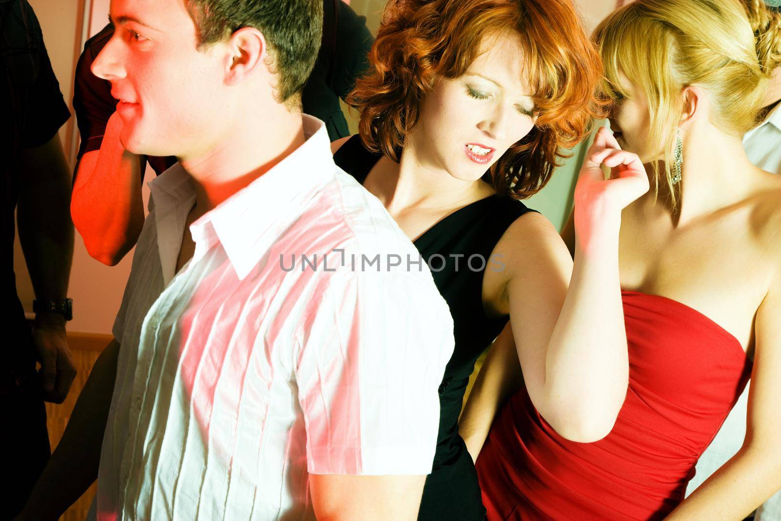 People dancing in a club by Kzenon