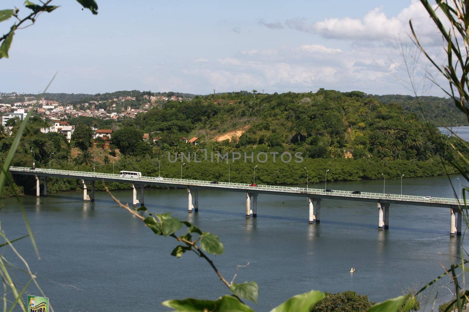 ilheus, bahia / brazil - March 26, 2012: view of the bridge that connects the city of Ilheus to the Pontal neighborhood in southern Bahia.