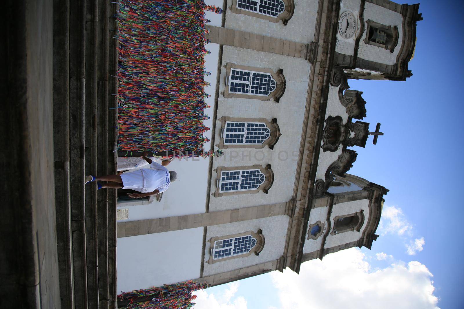 salvador, bahia / brazil - november 8, 2019: View of the Bonfim Church in Salvador.