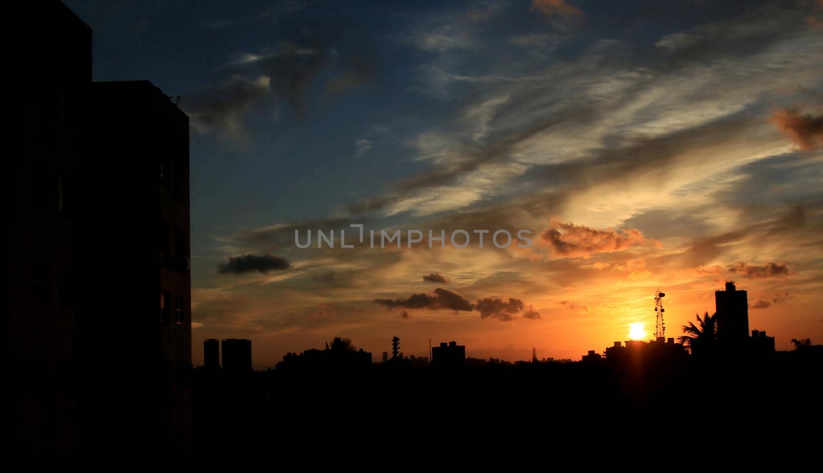 salvador, bahia / brazil - January 28, 2013: Cell phone tower is seen in the city of Salvador.