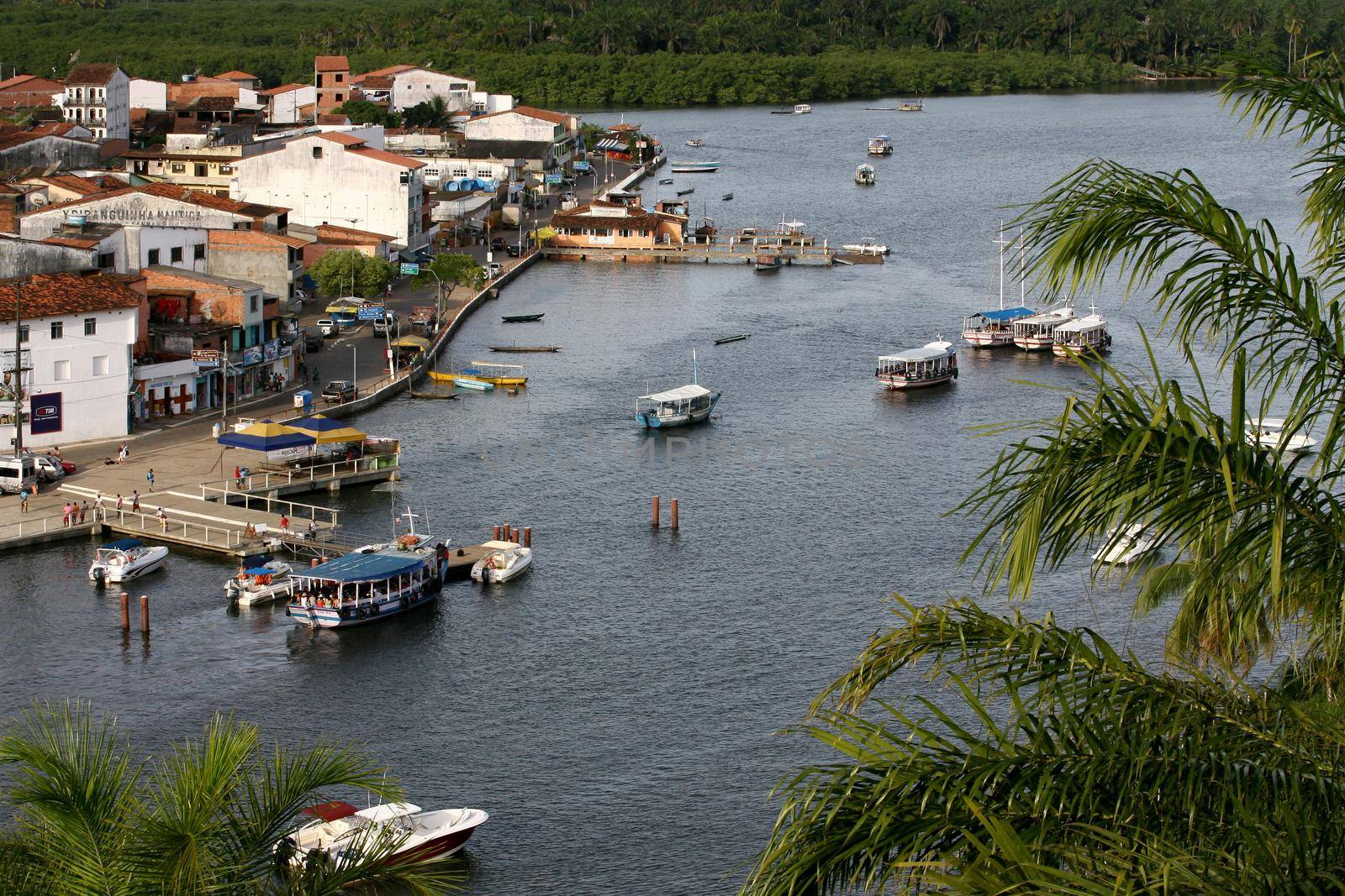 camamu, bahia / brazil - january 10, 2012: view of the Camamu Bay located in the lower south of Bahia, a region known as Costa do Dende.





