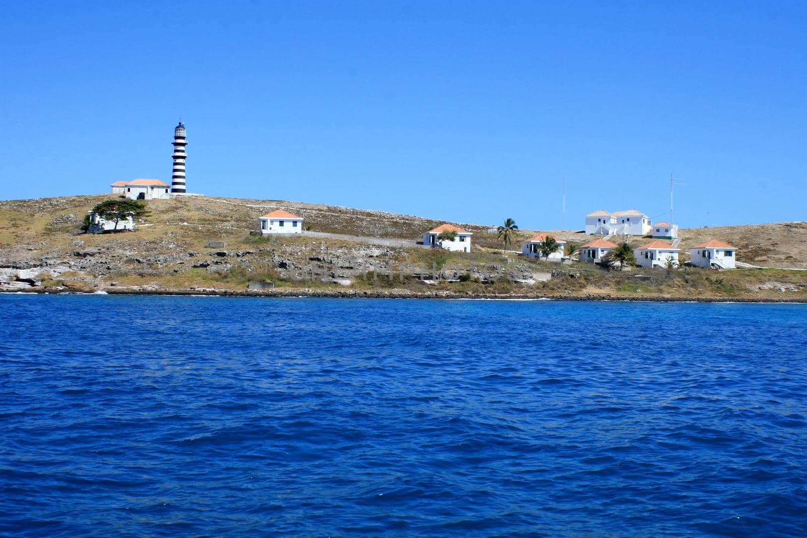 caravelas, bahia / brazil - september 13, 2008: island in the archipelago of Parque Marinho dos Abrolhos in southern Bahia.