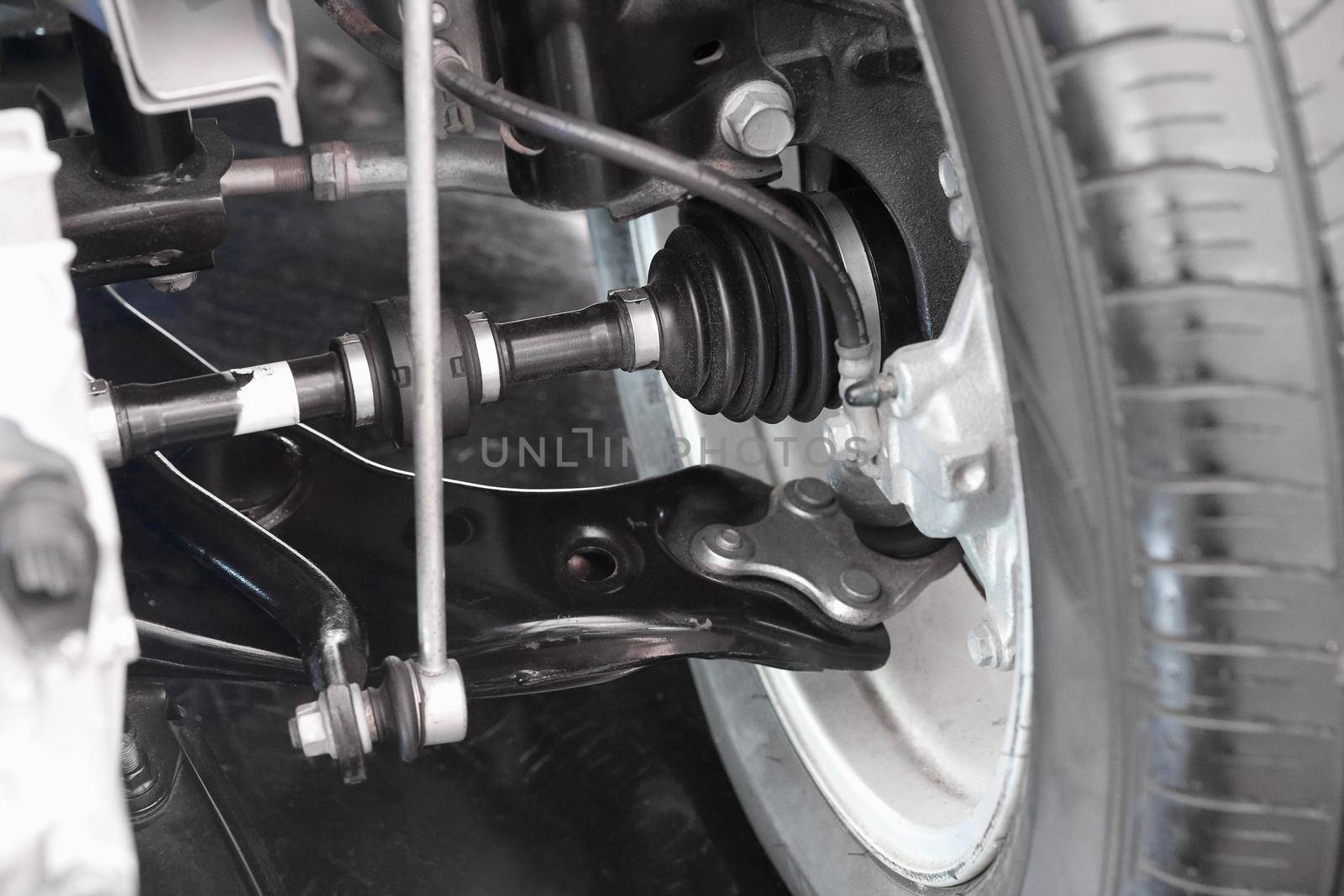 Front car suspension system and drive shaft by toa55