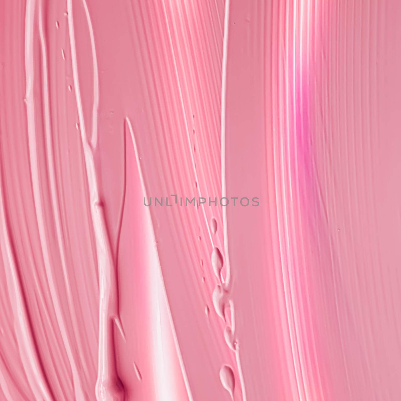 Pink lipstick or lip gloss texture as cosmetic background, makeup and beauty cosmetics product for luxury brand, holiday flatlay backdrop or abstract wall art and paint strokes.