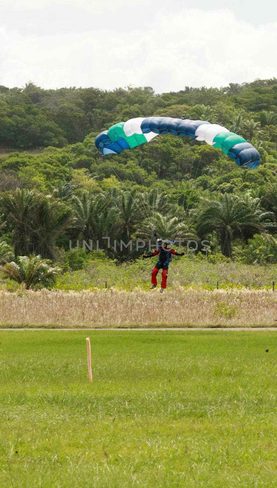 parachutist on the island of itaparica by joasouza