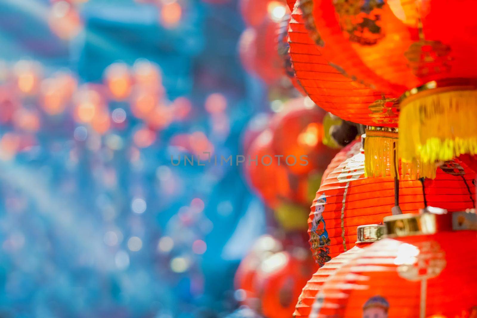 Chinese new year lanterns in chinatown. by toa55