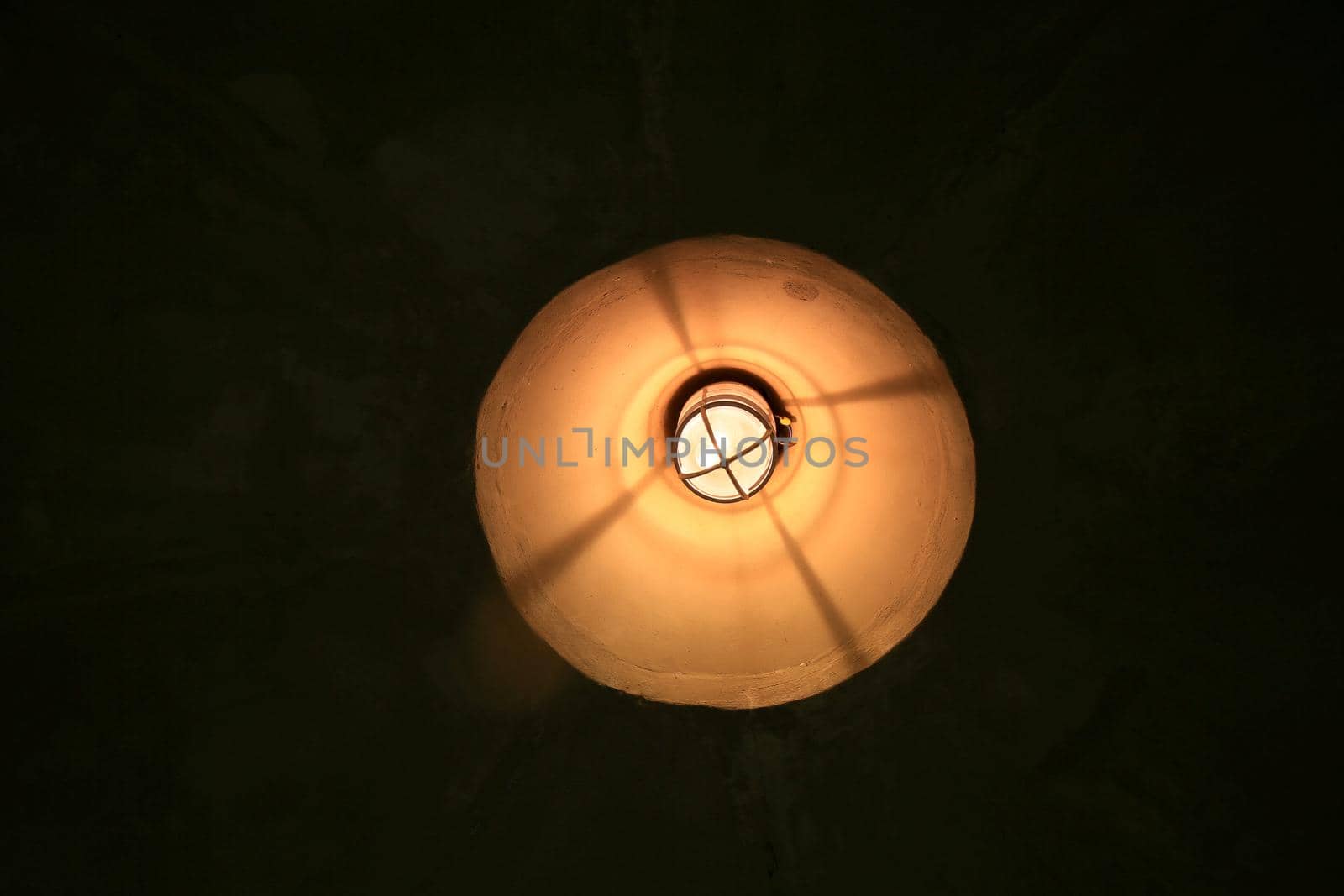 salvador, bahia, brazil - december 23, 2020: street lighting lamp is seen on a pedestrian walkway in the city of Salvador.