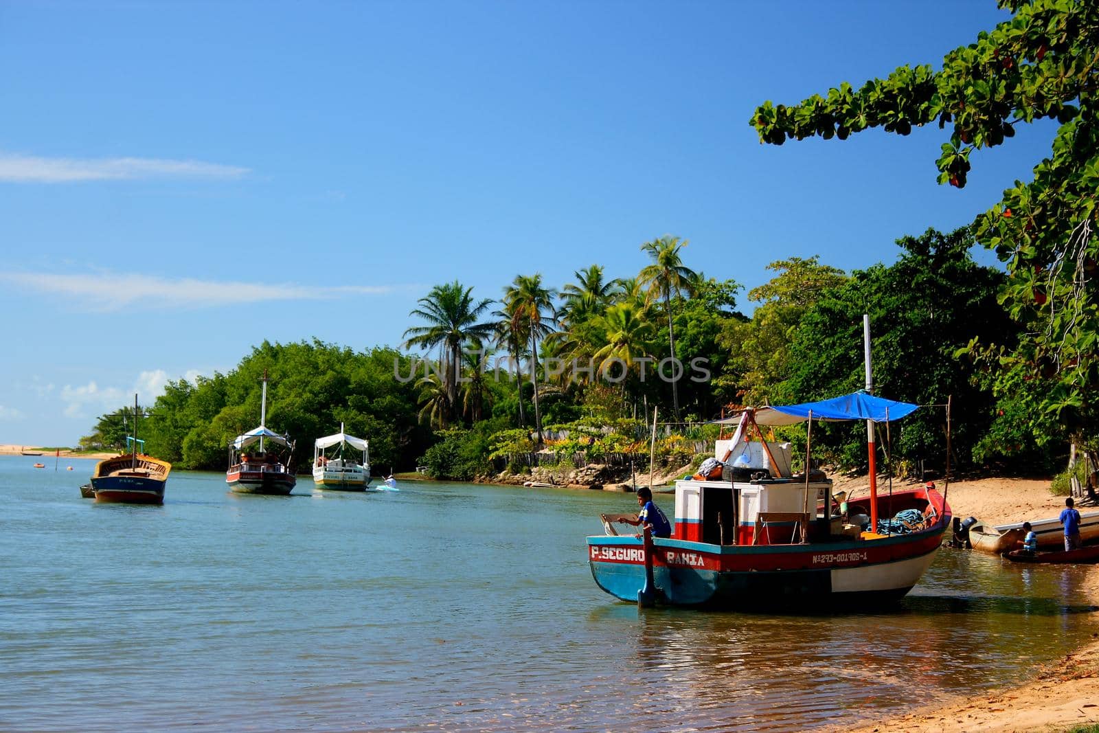 porto seguro, bahia / brazil - june 9, 2007: view of the village of Caraiva in the municipality of Porto Seguro, in the south of Bahia.