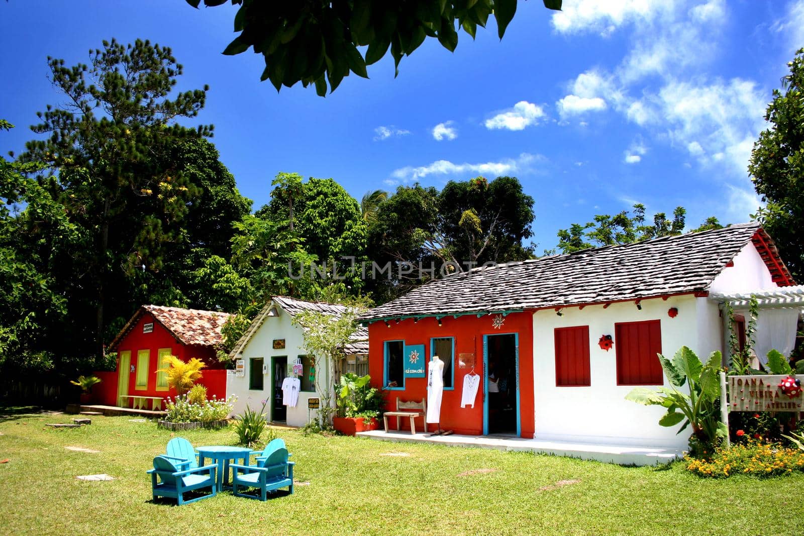 porto seguro, bahia / brazil - june 9, 2007: view of the region at Quadrado in Trancoso, in the city of Porto Seguro, in the south of Bahia.


