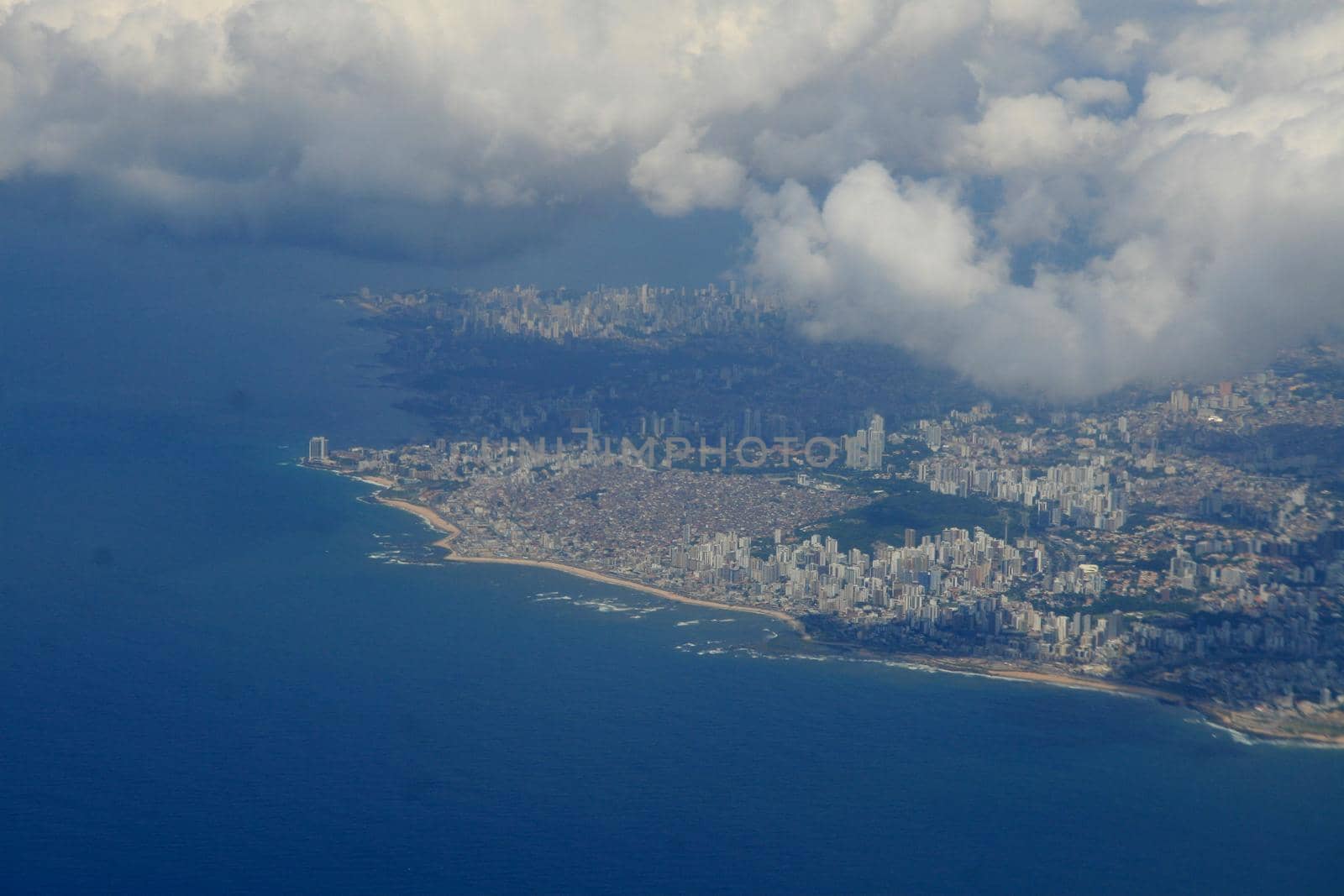 airplane window during flight by joasouza