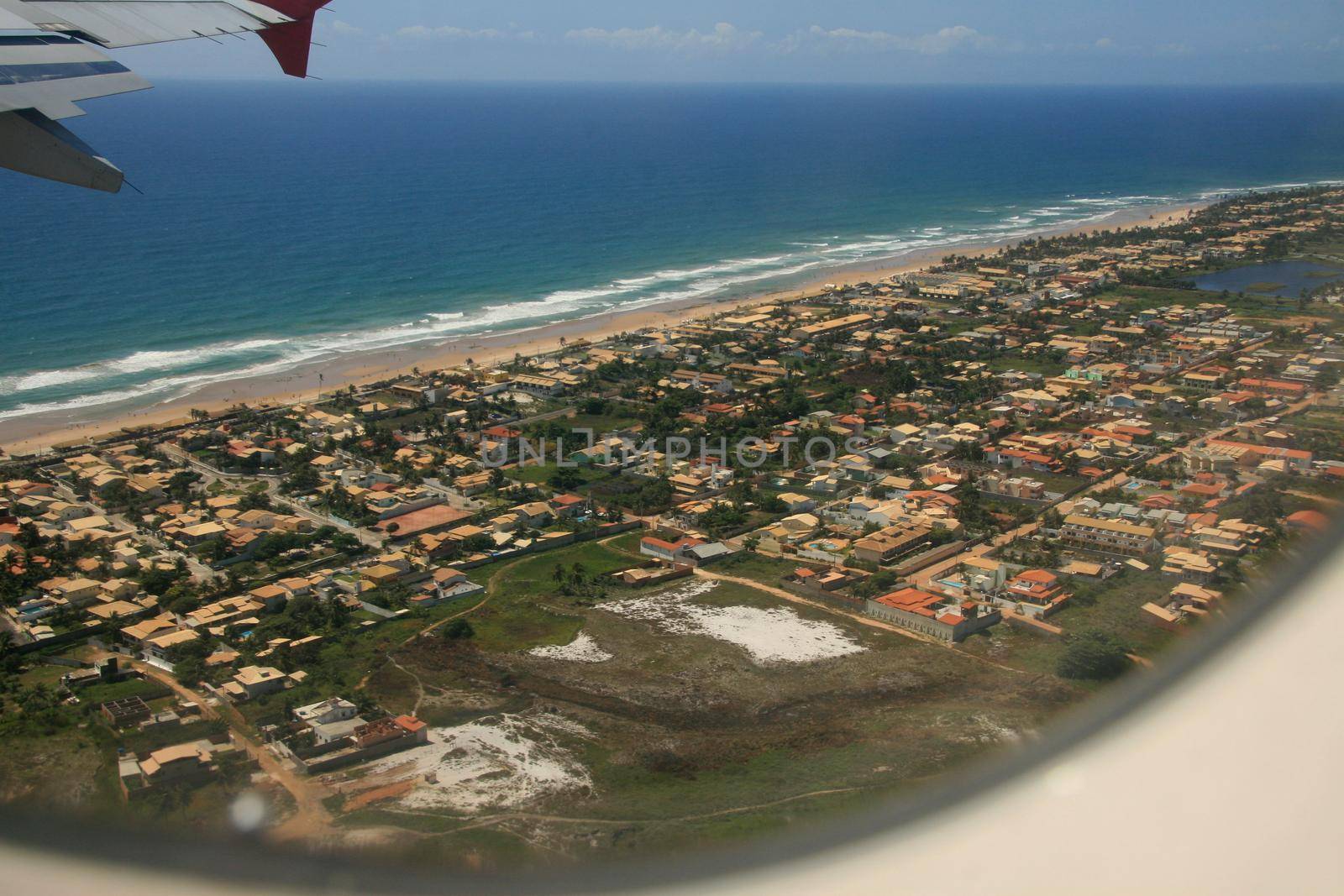 city seen from the window of an airplane by joasouza