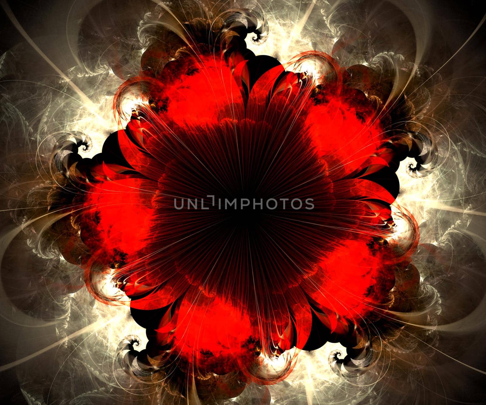 Computer generated colorful fractal artwork for creative art,design and entertainment