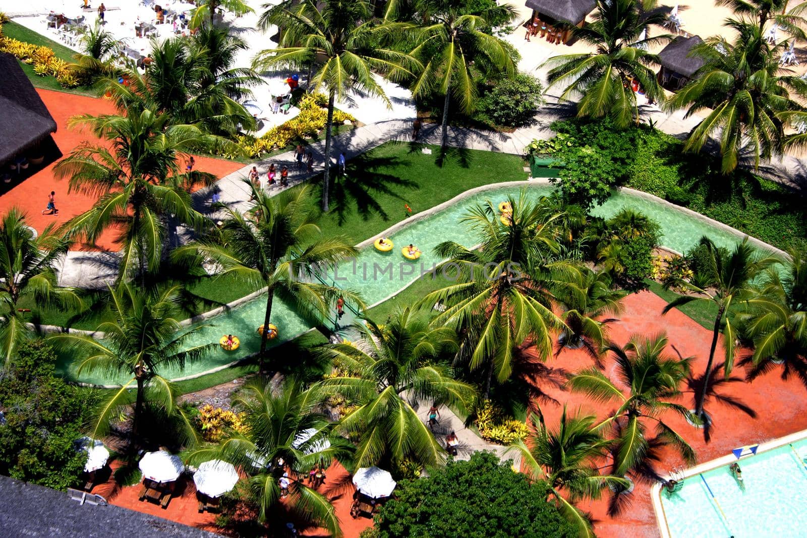 porto seguro, bahia / brazil - june 9, 2007: aquatic park in the city of Porto Seguro, in the south of Bahia.