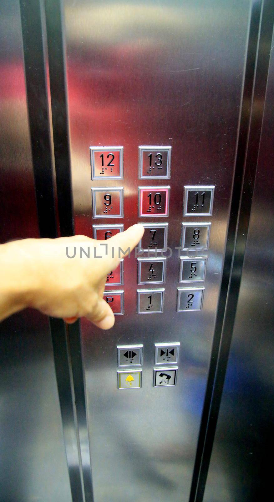 salvador, bahia / brazil - june 27, 2020: elevator keys in a condominium building in the Cabula neighborhood in the city of Salvador.