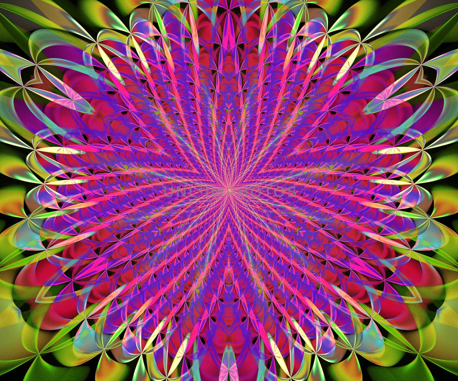 Computer generated colorful fractal artwork by stocklady