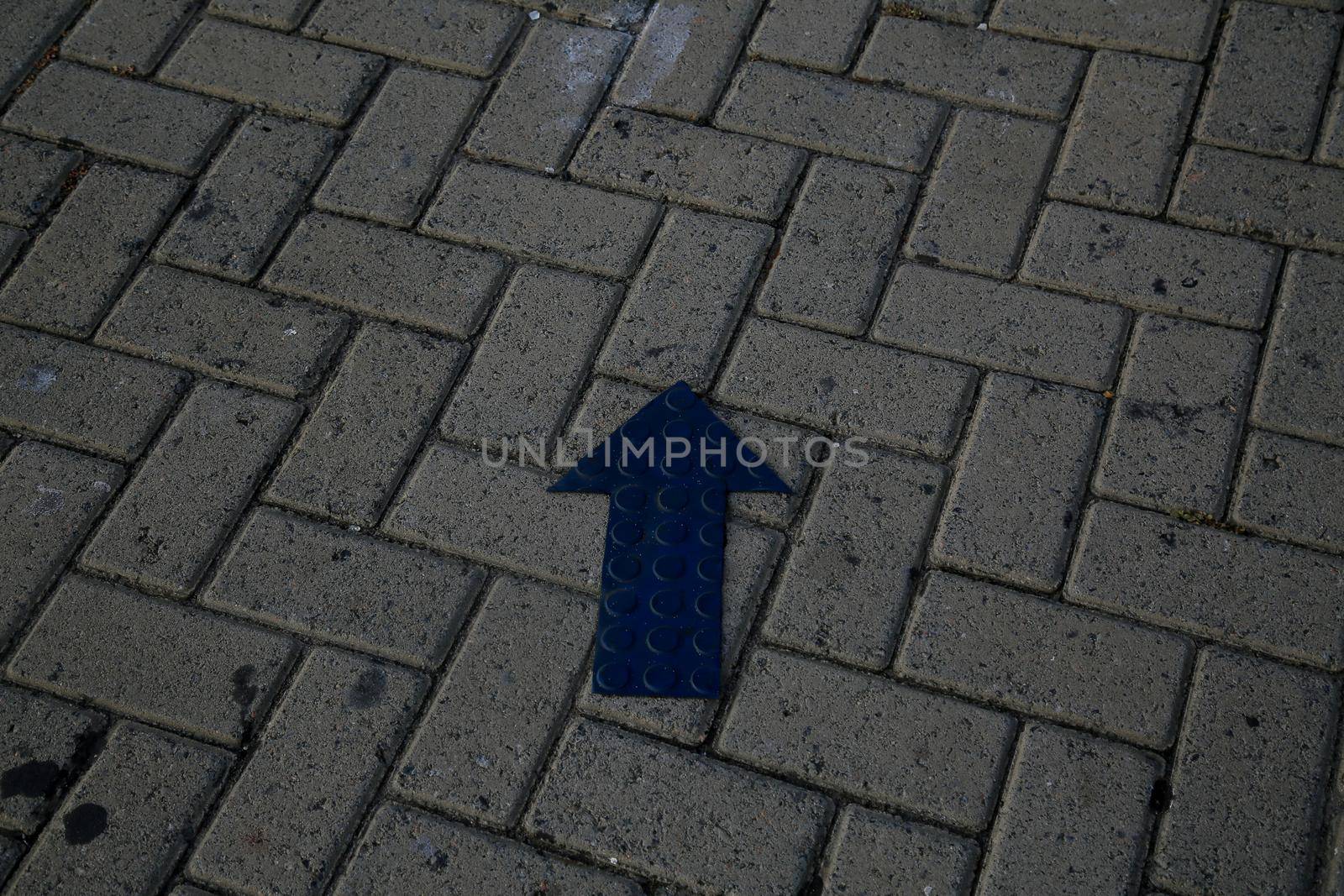 salvador, bahia, brazil - january 22, 2021: street pavement made of concrete brick in the Barra district in the city of Salvador.