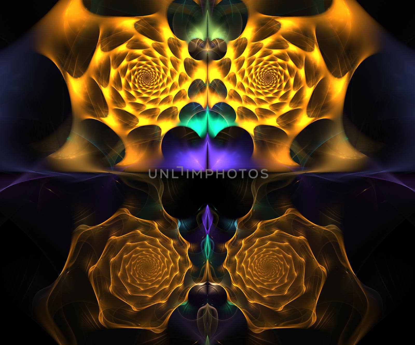 Computer generated colorful fractal artwork by stocklady