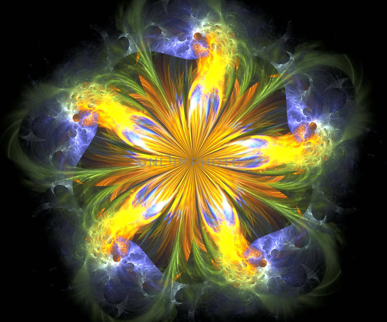 Computer generated colorful fractal artwork for creative art,design and entertainment