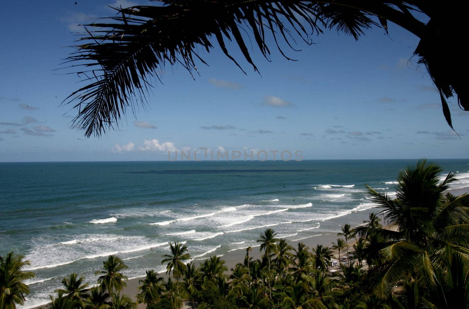itacare, bahia / brazil - january 12, 2012: View of the Havaizinho Beach in Itacare. The place is between the sea and the Atlantic Forest, in southern Bahia.