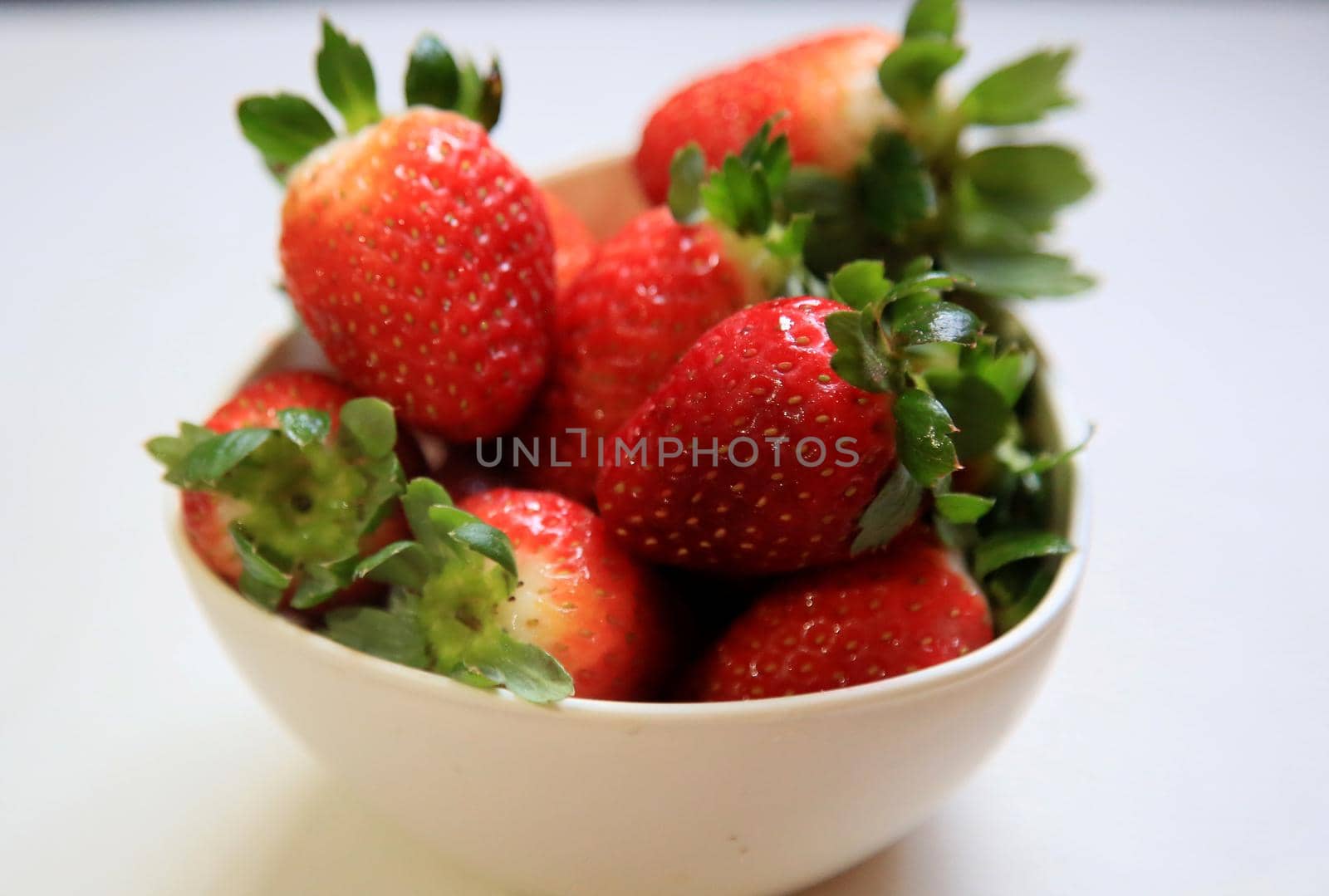 salvador, bahia / brazil - april 28, 2020: pot with strawberries are seen in the city of Salvador.