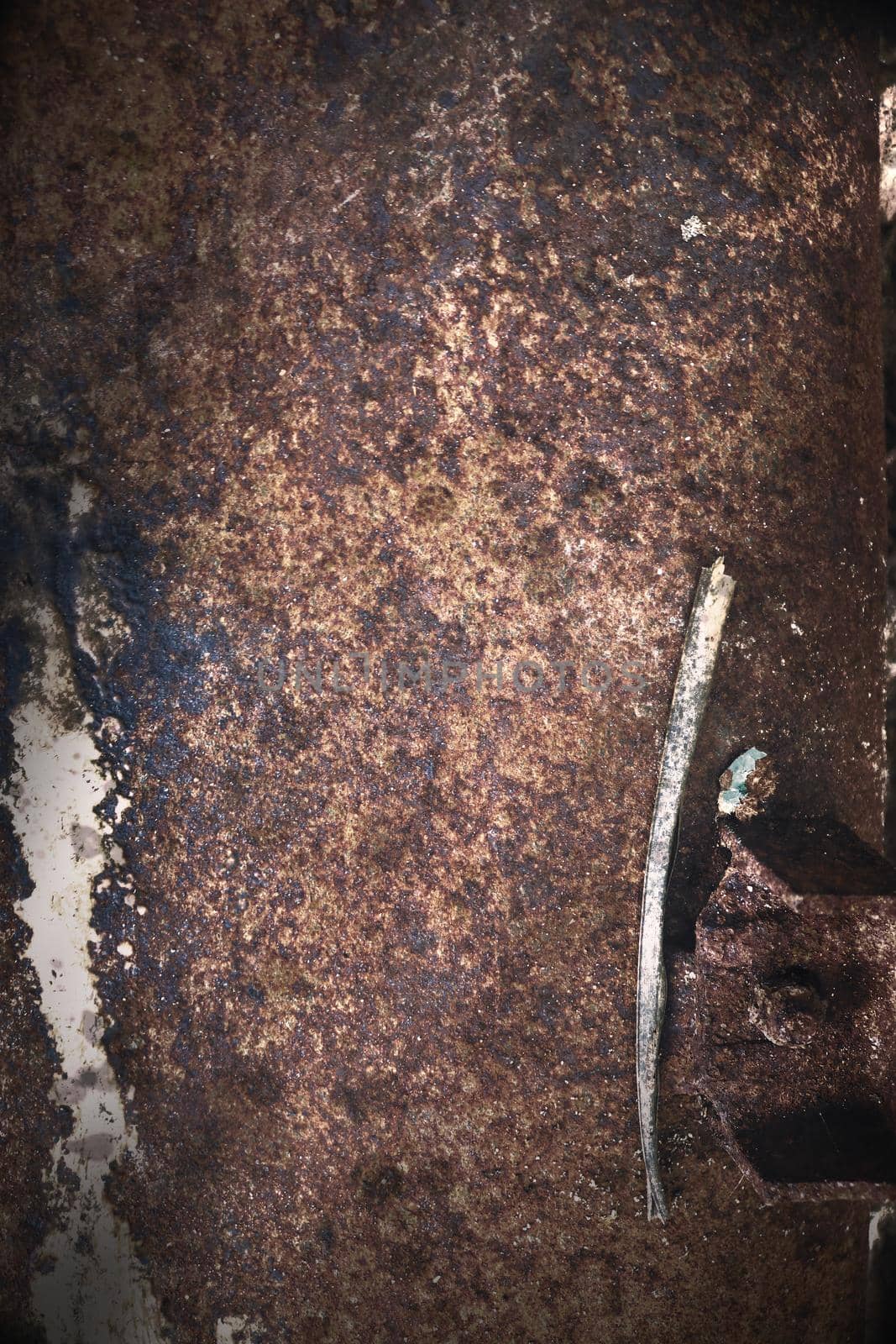 Detailed close up surface of rusty metal and steel with lots of corrosion in high resolution.