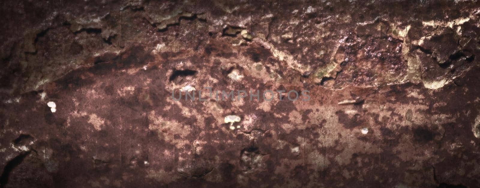 Detailed close up surface of rusty metal and steel with lots of corrosion in high resolution by MP_foto71