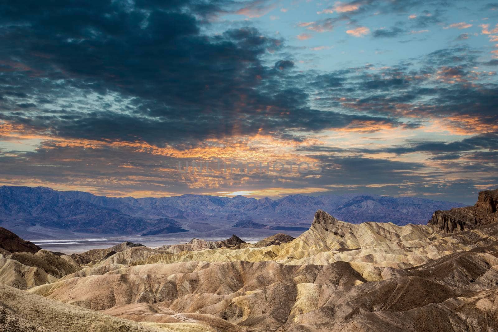 Zabriskie point, death valley, california, usa by photogolfer