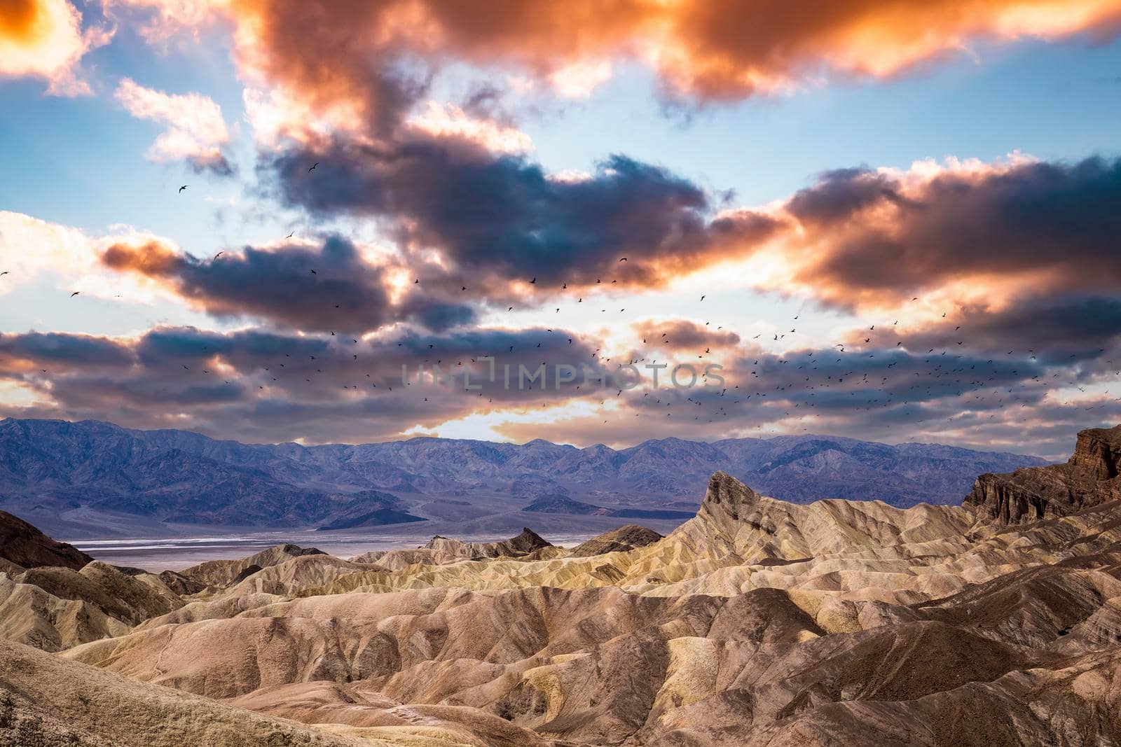 Zabriskie point, death valley, california, usa by photogolfer