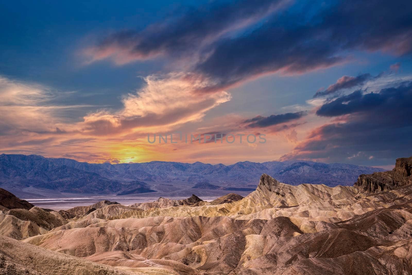 Zabriskie point, death valley, california, usa by photogolfer