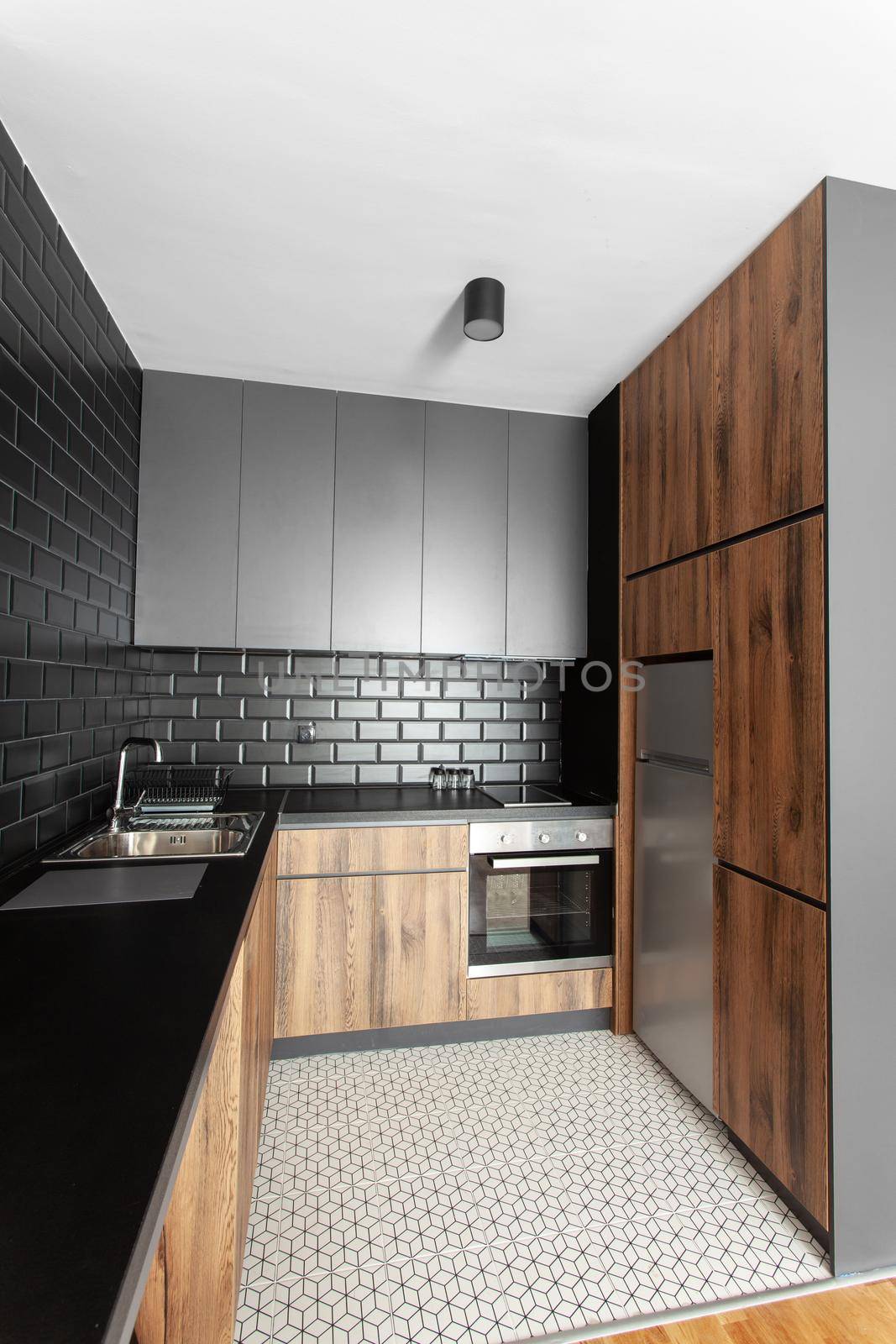 kitchen in a modern apartment