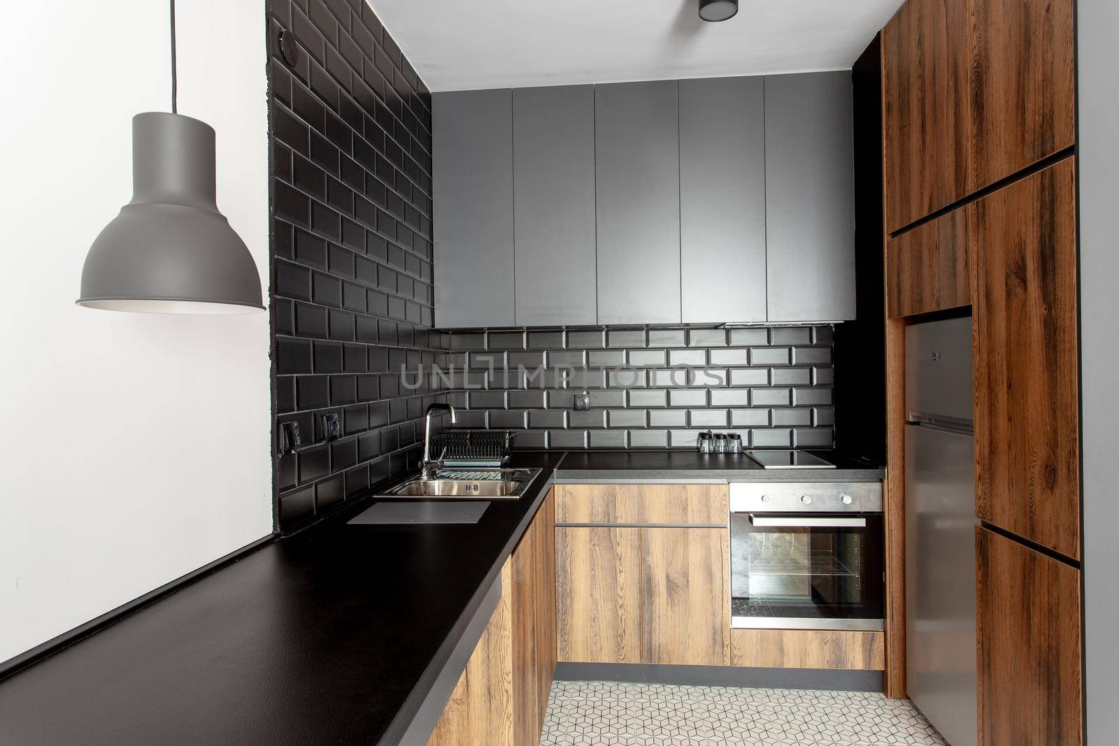 kitchen in a modern apartment by kokimk