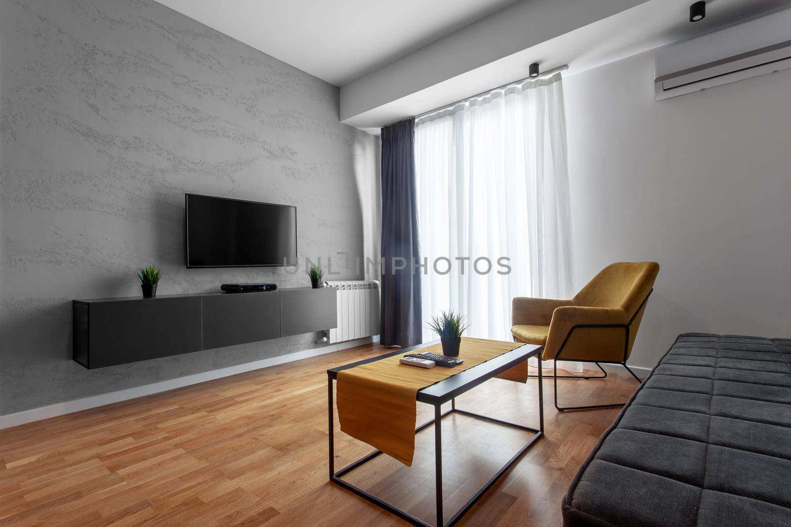 contemporary living room interior by kokimk