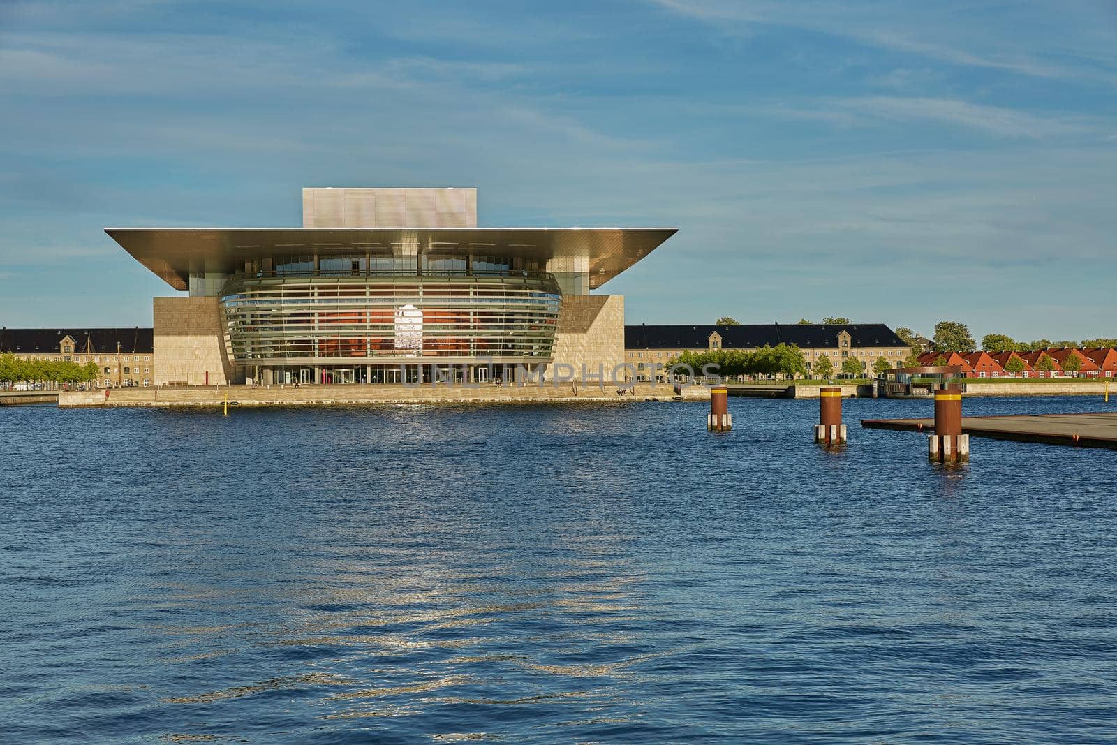 The National Opera House "Operaen" located on the island of Holmen in central Copenhagen. One of the most expensive opera houses ever built by wondry