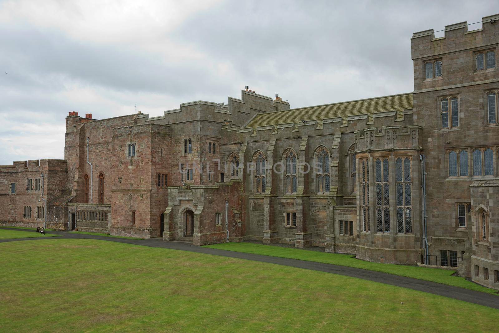 View of Bamburgh Castle in Northumberland, England, UK by wondry