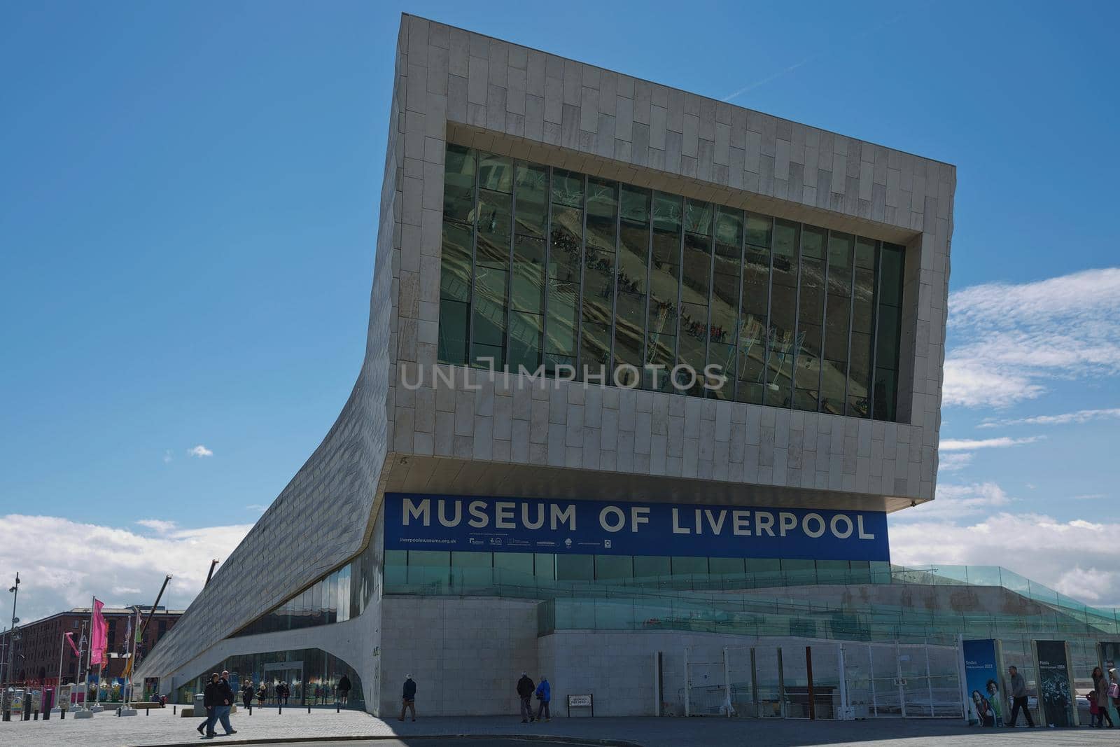 LIVERPOOL, ENGLAND, UK - JUNE 07, 2017: The Museum of Liverpool opened a year ago it reflects the city's global significance through its unique geography, history and culture in Liverpool