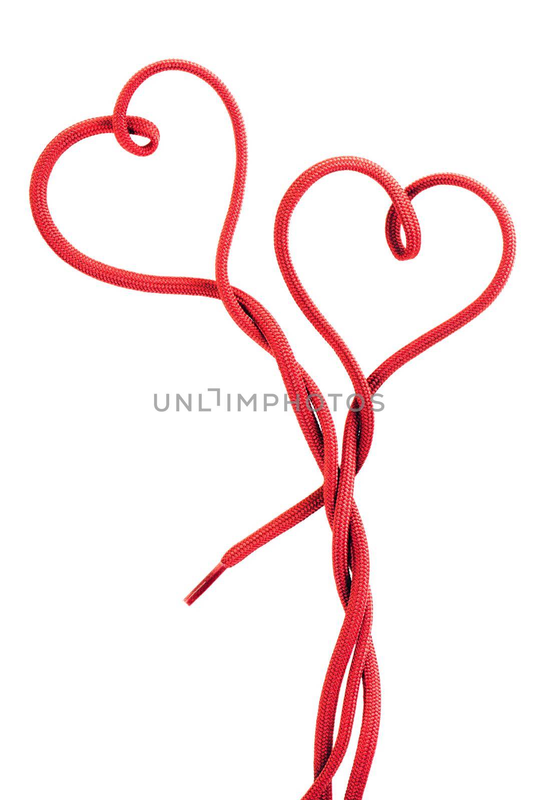 heart shaped shoe laces by kokimk