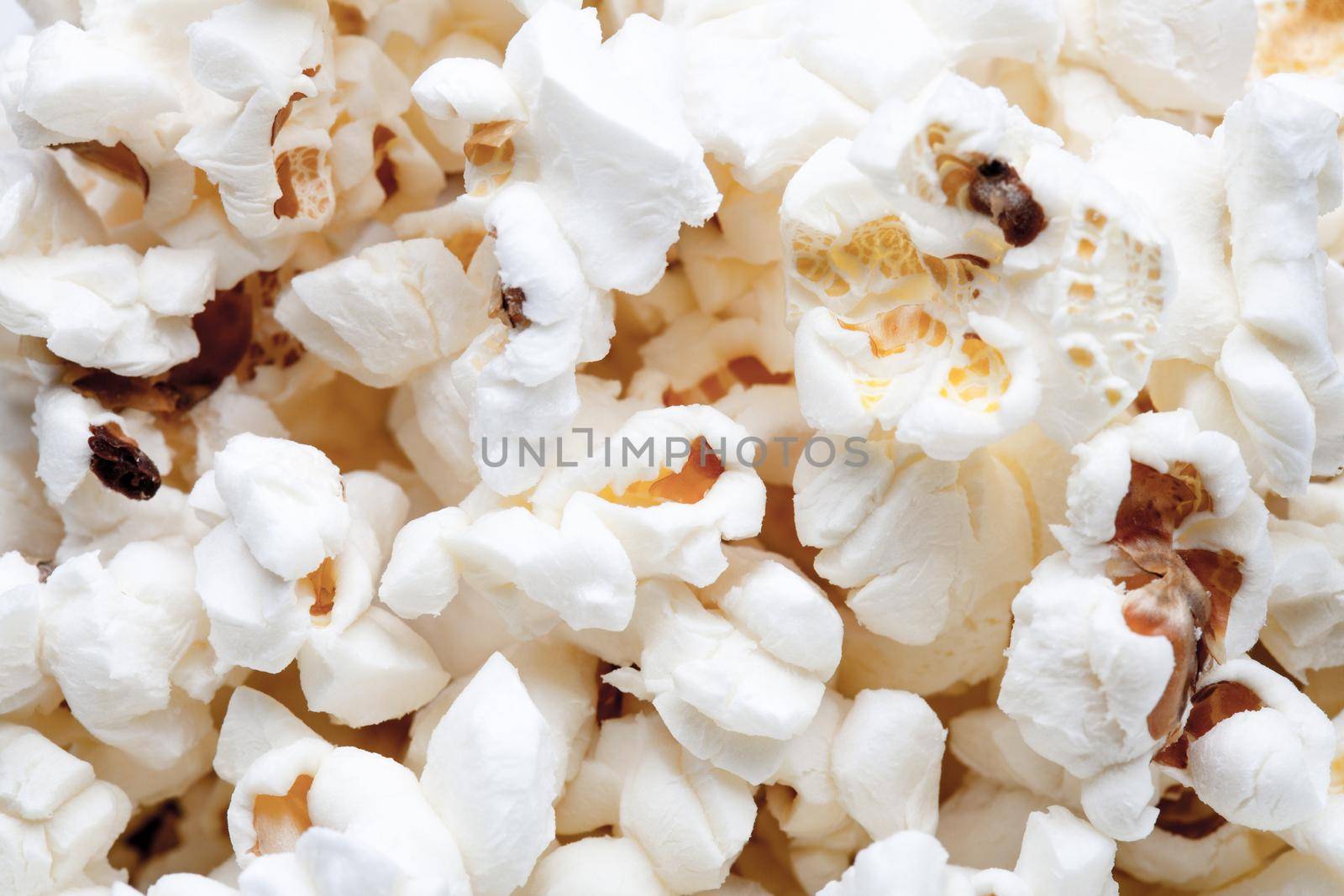 popcorn texture background, group of salted popcorns
