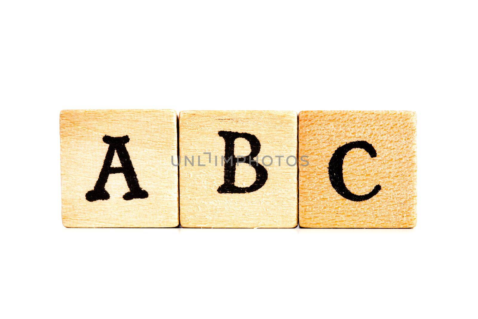 letters abc on wooden cubes by kokimk
