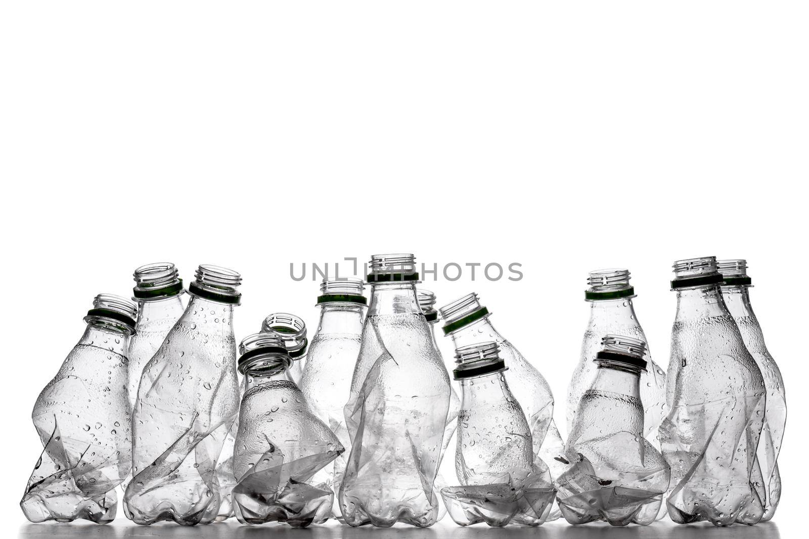smashed plastic bottles by kokimk