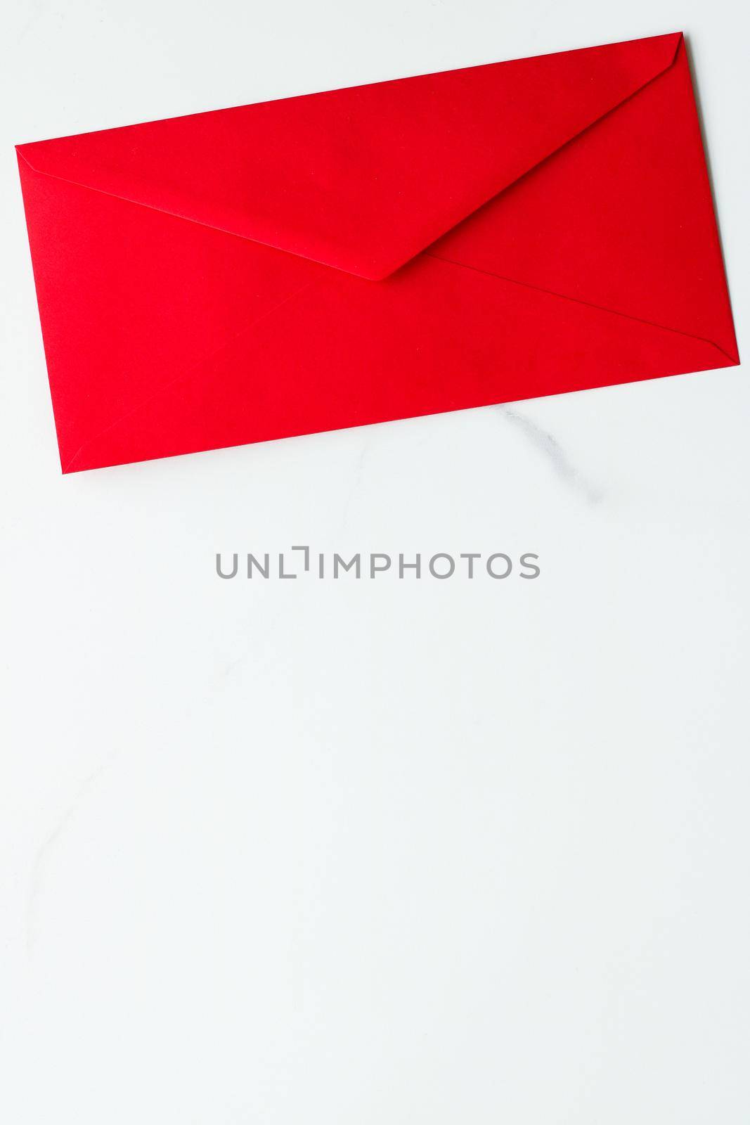 Envelopes on marble background, message concept by Anneleven