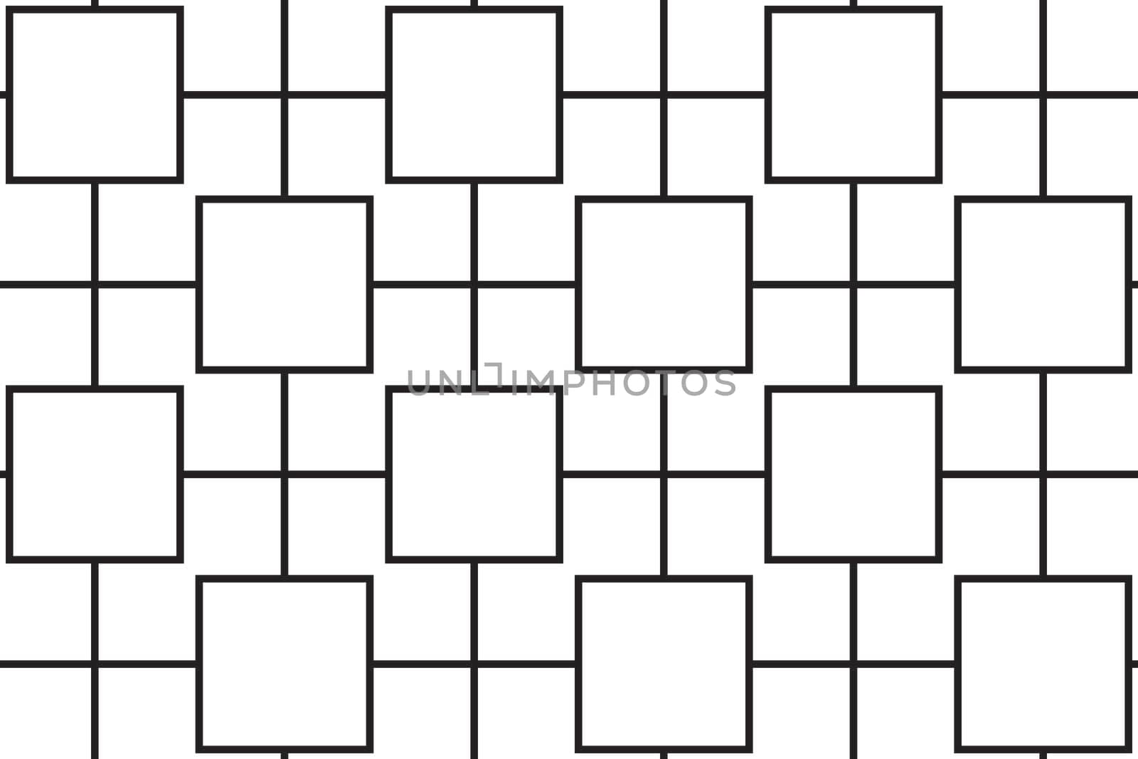 black box line contemporary style pattern isolated on white background. by Maharana777