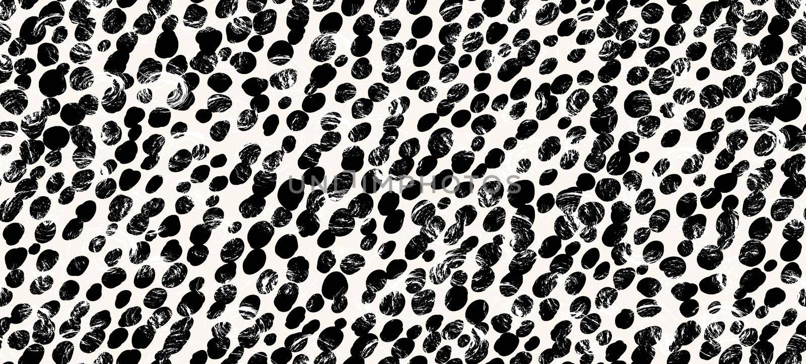 Abstract modern leopard seamless pattern. Animals trendy background. Black and white decorative vector stock illustration for print, card, postcard, fabric, textile. Modern ornament of stylized skin by allaku